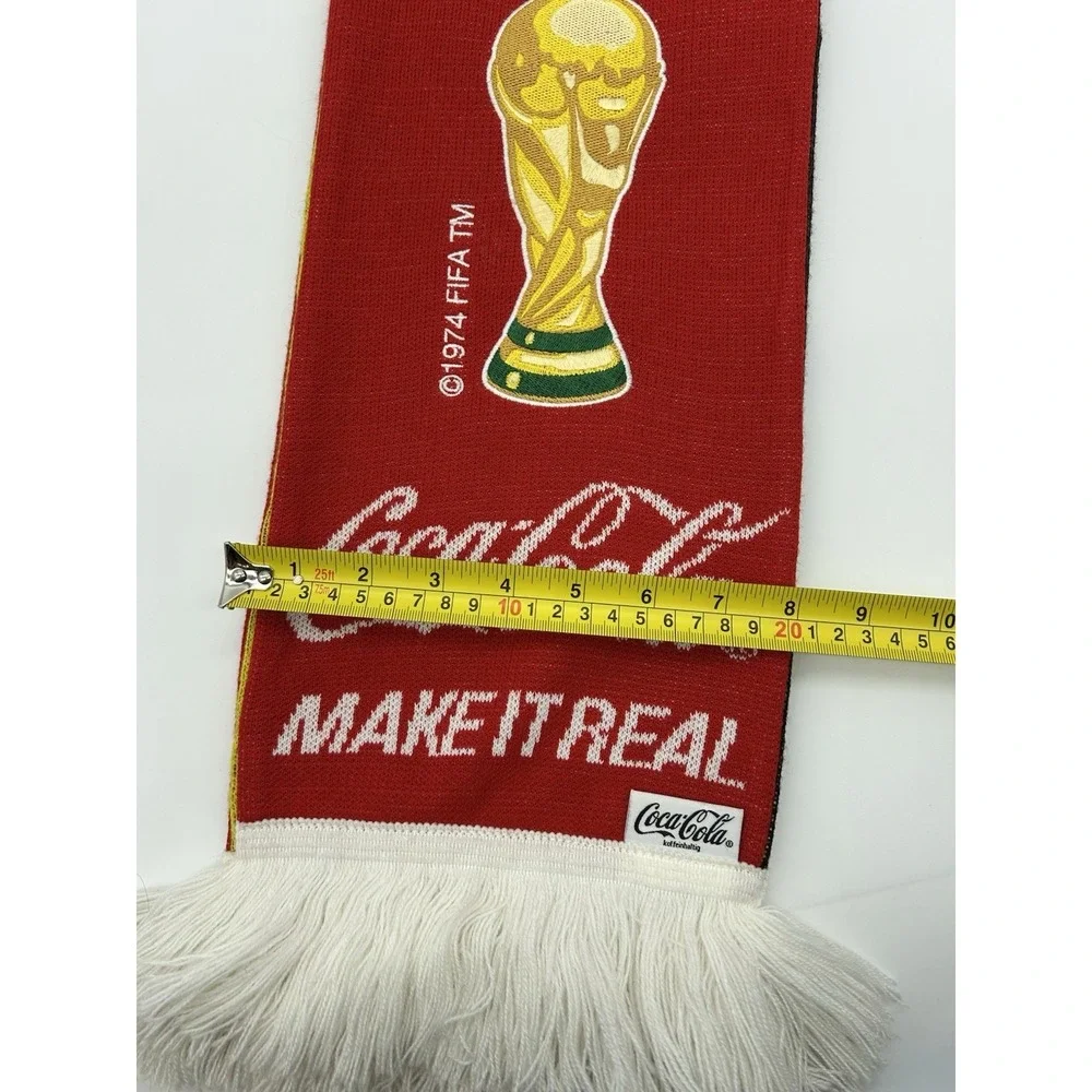 Vintage Coca Cola FIFA World Cup 2006 Scarf Germany Fan Schal Knit Memorabilia